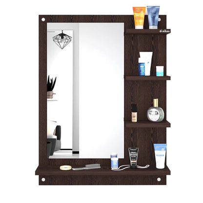 WOODEN WALL MOUNTED DRESSING MIRROR