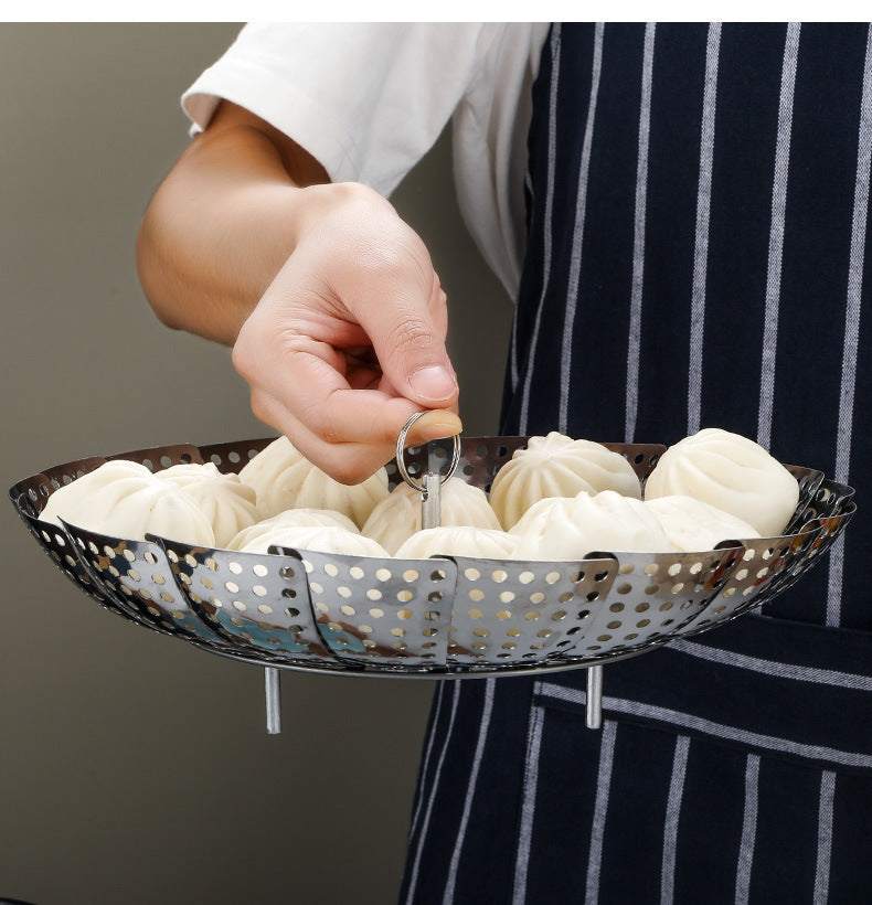 Stainless Steel Folding Steamer Basket