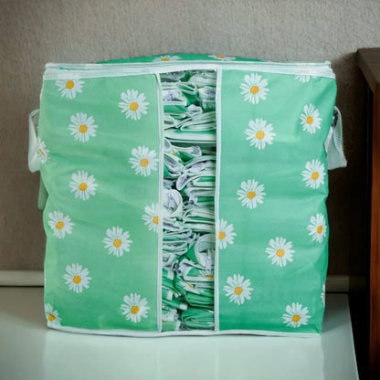 Flower printed Storage Bags ( 120 GSM) Random colors