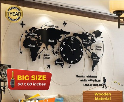 World Map Wall Clock - Wall Clock