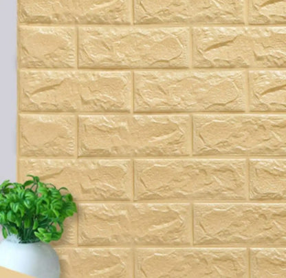 3D Foam Brick Wallpaper Stickers