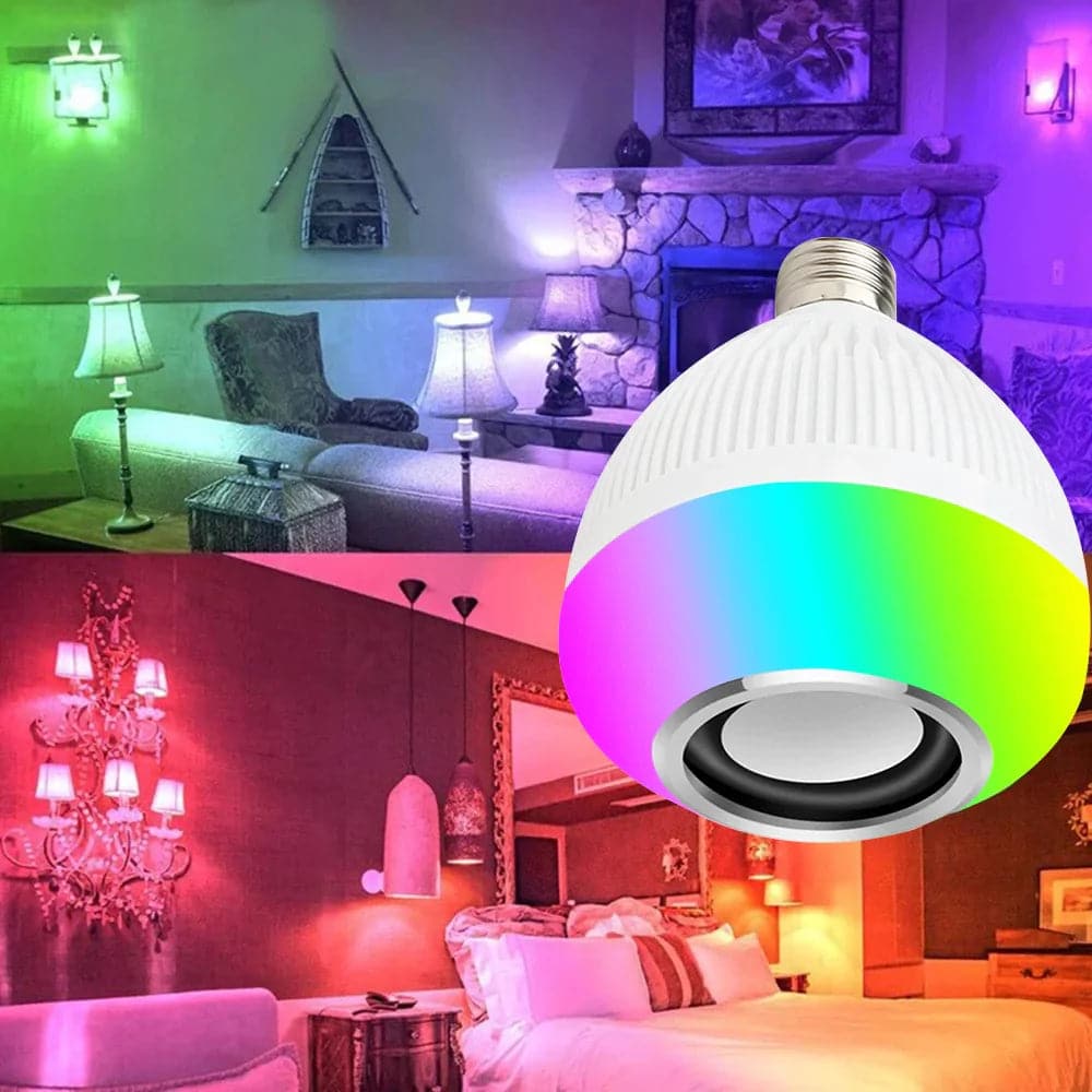 LED 12 Colours Mobile Bluetooth Music Speaker Bulb