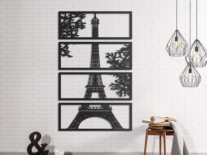 Wooden Eiffel Tower Wall Decor - WA 815