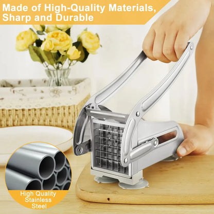 Stainless Steel Manual Potato Cutter French Fries Slicer Potato Chips