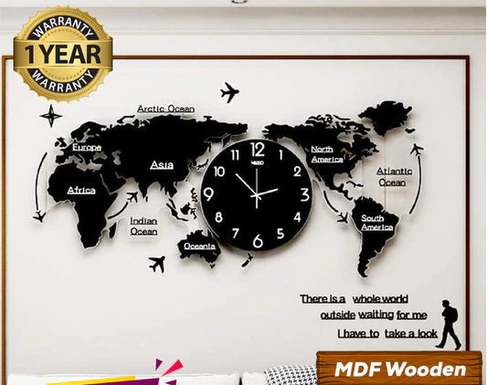 World Map Wall Clock - Wall Clock